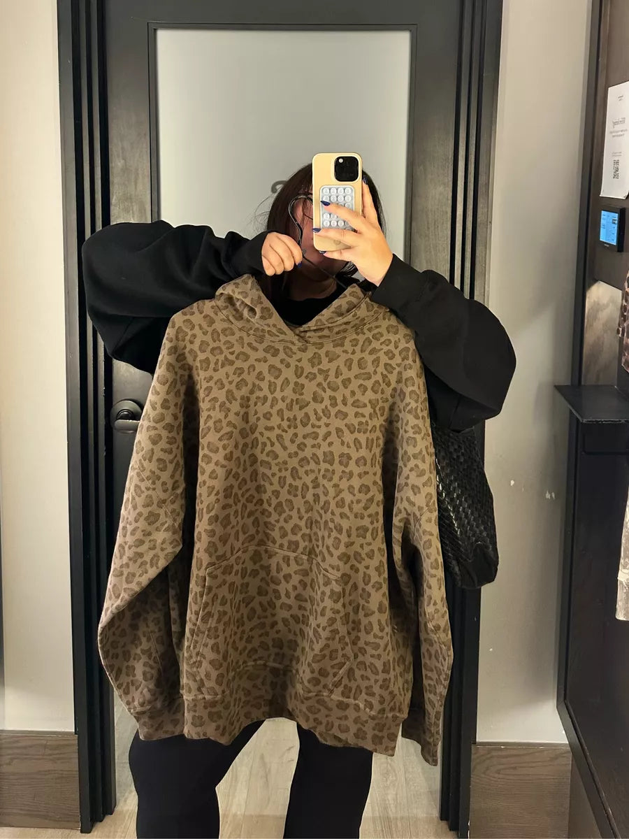 Viral Leopard Print Hoodie